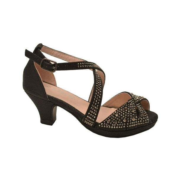 Girls Criss Cross Ankle Buckle Strappy Sandals Tire Girls Criss Cross Ankle Buckle Strappy Sandals Tire